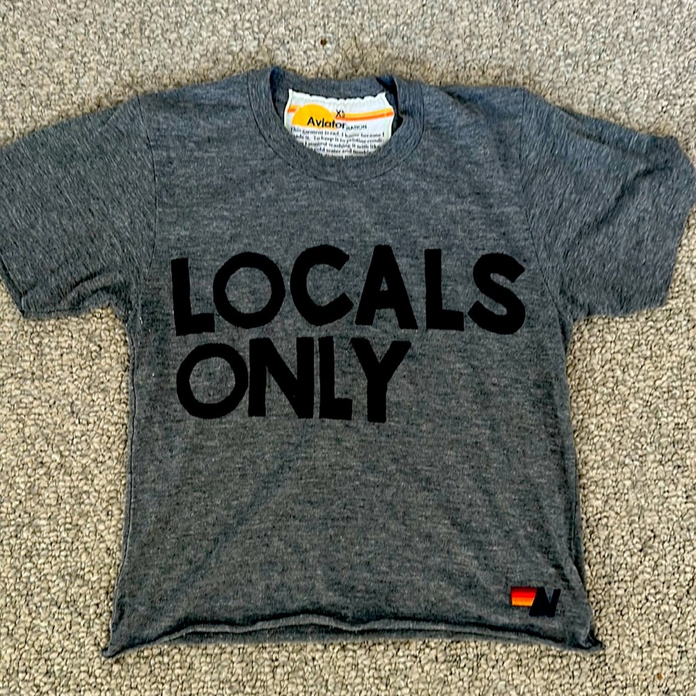 Aviator Nation cropped tee xs